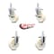 Service Caster 5 Inch Nylon Wheel Swivel 7/8 Inch Square Stem Caster Brakes SCC, 2PK SCC-SQ20S514-NYS-TLB-78-2-S-2 - alternate 5